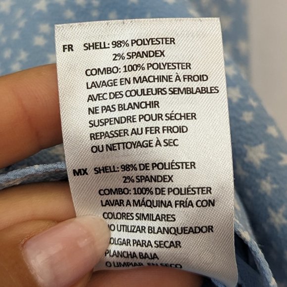 Cooper & Ella Star Print Blouse Size Extra Small - Picture 10 of 12